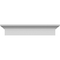 Ekena Millwork 180" Bottom Width x 184 3/4" Top Width x 6 1/4"H x 1 3/4"P Strickland Crosshead CRH06X180ST-1 - alternate 1